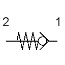 Rückschlagventil mit Feder
