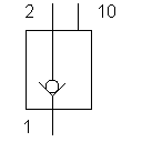 Rückschlagventil, sperrbar