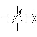 Proportional valve solenoid, position controlled