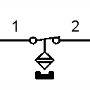 Reed contact (break)