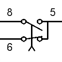 Changeover switch (switch-on delayed)