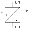 Pneumatic pressure sensor (electrical part)