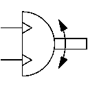 Semi-rotary actuator
