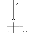Check valve with pilot control