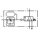Time delay valve, normally closed